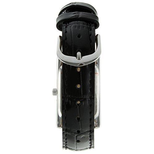 Peugeot レディース 長方形H字型腕時計 お揃いのリストストラップ付き small  petite ブラック/シルバー 並行輸入｜good-quality｜02
