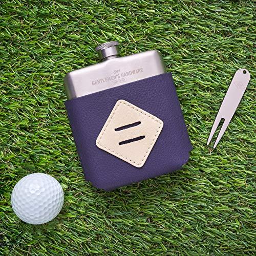 Gentlemen's Hardware ゴルファーのヒップフラスコ&ディボットツールギフトセット ブルー ワンサイズ 並行輸入｜good-quality｜03