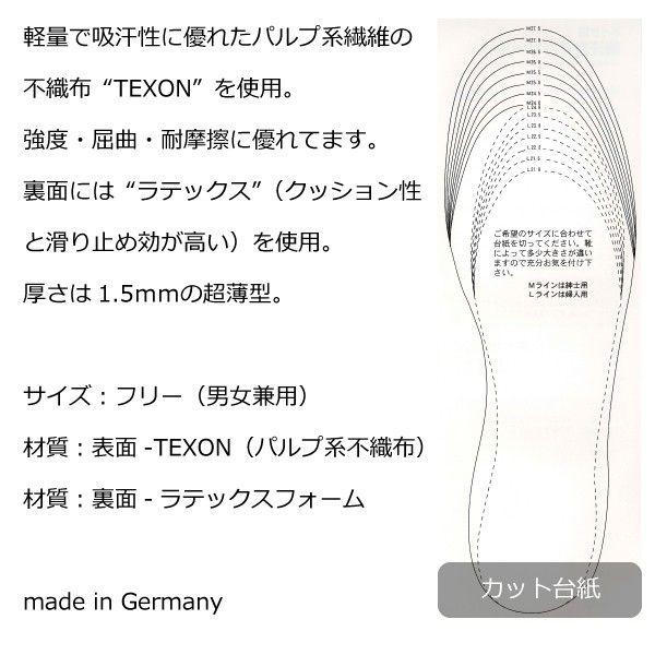 ベージュ トゥシューズ サテン素材 インソール付き インソール メンズ 中敷き 吸汗性 ドイツ製 フリーサイズ 男女