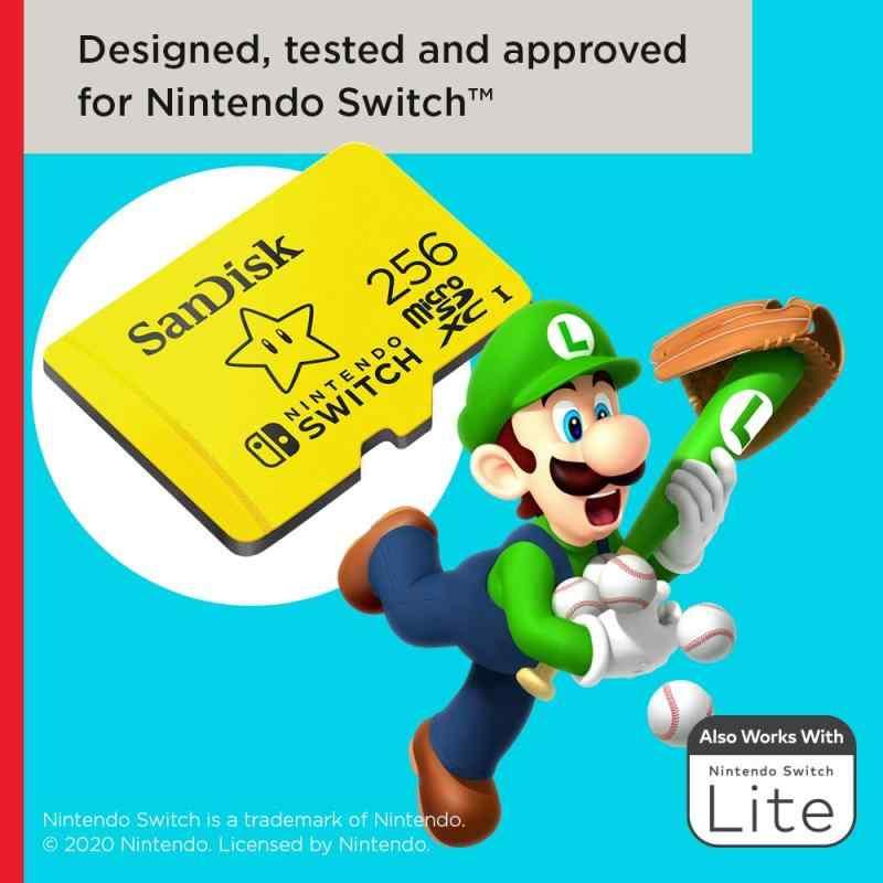 Sandisk SDSQXAO-256G-GN3ZN memory card 256 GB MicroSDXC Nintendoの正式ライセンス 海外｜good-smiley｜03
