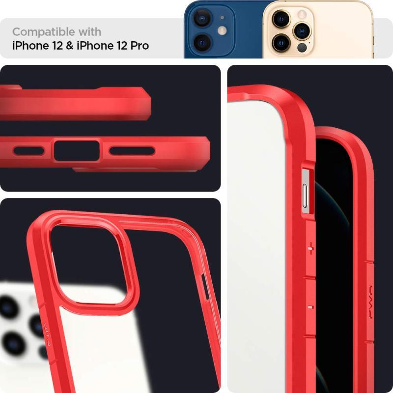 Spigen iPhone12Pro ケース iPhone12 ケース クリア 米軍MIL規格取得 耐衝撃 TPU バンパー 2重構造 すり傷防止 ワ｜good-smiley｜04