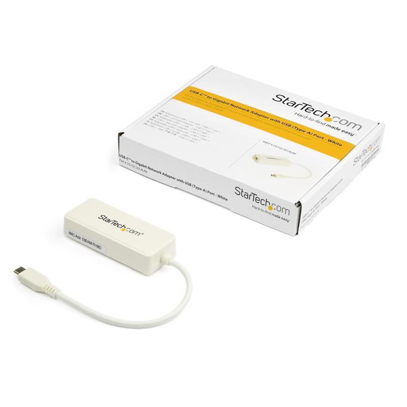 StarTech.com LANアダプター/USB-C/1x RJ45/10/100/1000 Mbps/ホワイト｜good-smiley｜05