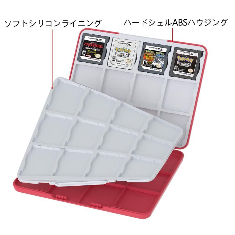 PGRTYOF 3DS ケース DS ソフトケース 3DS カードケース 24枚収納 NS 3DS 3DSXL 2DS 2DSXL DS DSi対応｜good-smiley｜04