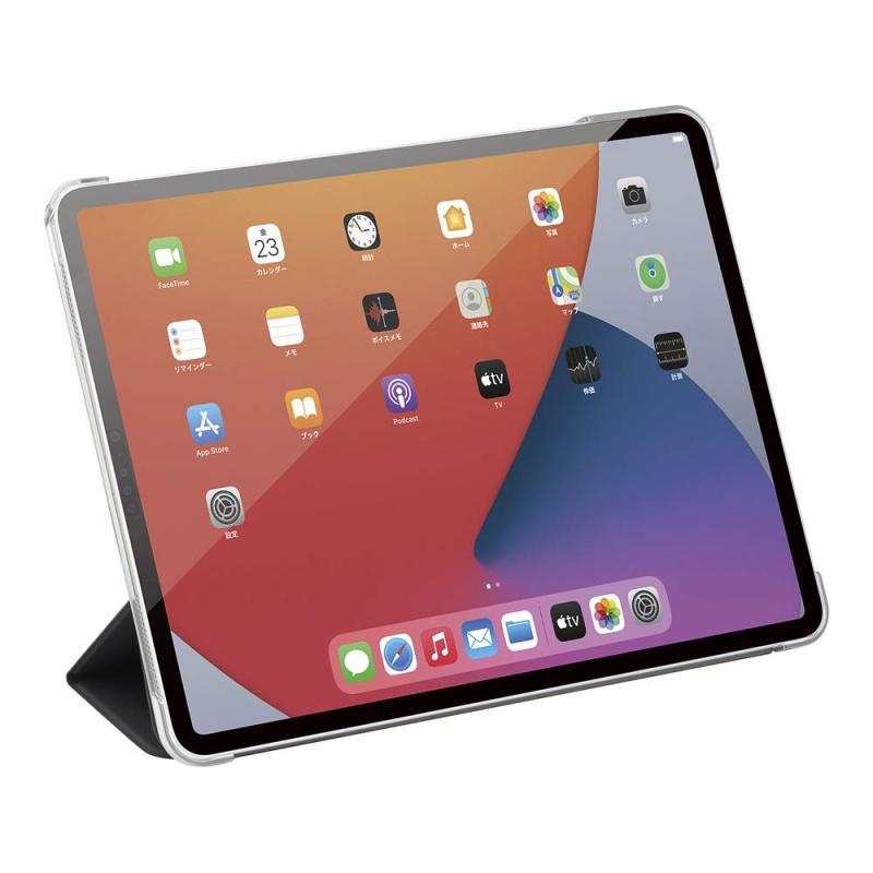 バッファロー 2020年iPadAir用ハイブリッドマットレザーケースブラック BSIPD20109CHLBK｜good-smiley｜02