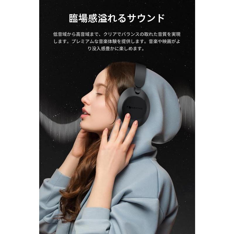 Nakamichi ナカミチサウンド 【ワイヤレス ヘッドホン Bluetooth 5.3】ブルートゥースヘッドホン/ヘッドセット/ANCノイズキャン｜good-smiley｜03