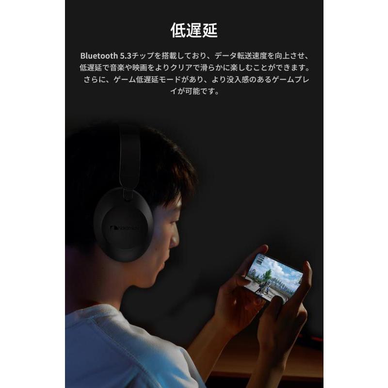 Nakamichi ナカミチサウンド 【ワイヤレス ヘッドホン Bluetooth 5.3】ブルートゥースヘッドホン/ヘッドセット/ANCノイズキャン｜good-smiley｜04