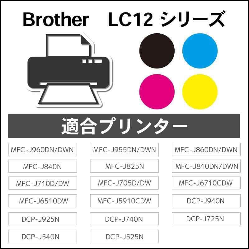 ジットブラザー(brother) LC12-4PK 対応 4色セット リサイクルインク 日本製JIT-NB124P｜good-smiley｜02