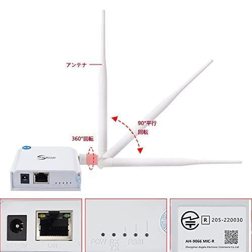 WIFI 中継器 無線LAN 中継機 WiFi信号ブースター 超高速通信 信号増幅器 屋外 長距離 壁をすり抜けられる 信号強化 拡大 安定した通信｜good-smiley｜02