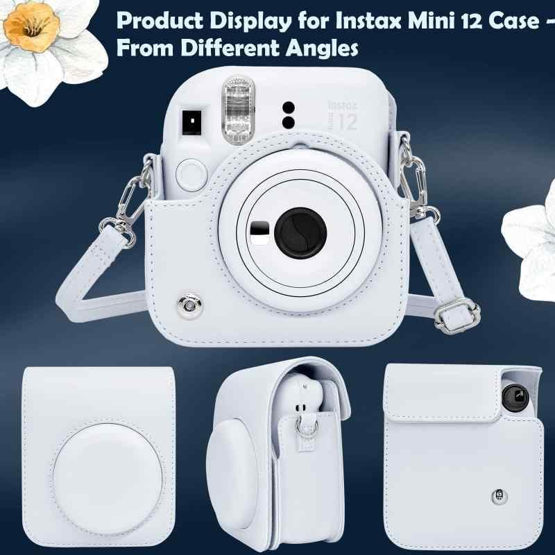 kinokoo instax mini 12ケース、Fujifilm チェキ INSTAX mini 12 カメラケース スナップで開閉 チェキケース｜good-smiley｜04