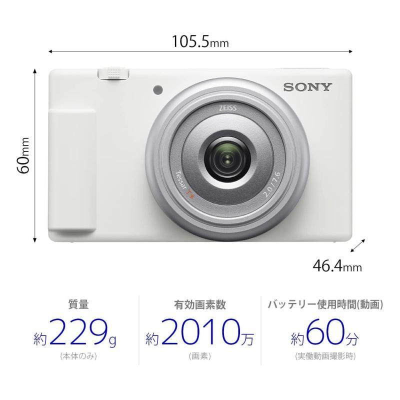 ソニー(SONY) コンパクトデジタルカメラ VLOGCAM Vlog用カメラ ZV-1F ボディ ウィンドスクリーン付属 20mm F2.0 単焦点｜good-smiley｜04