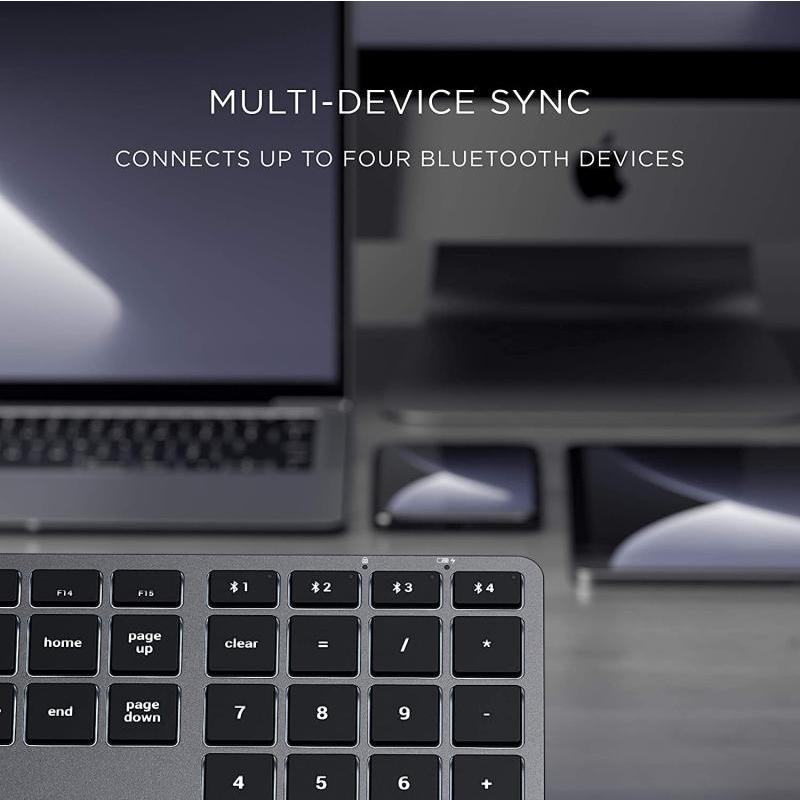 Satechi スリム X3 Bluetooth バックライトキーボード マルチペア (スペースグレイ) (3ゾーン) (iMac, MacBook,｜good-smiley｜02