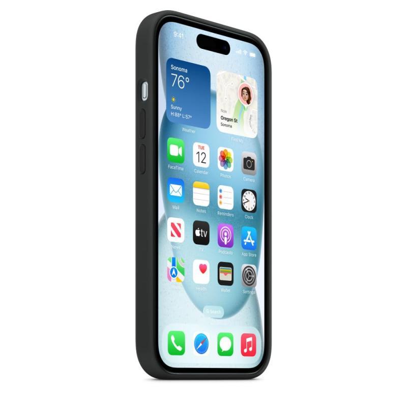 Apple MagSafe対応iPhone 15シリコーンケース - ブラック｜good-smiley｜04