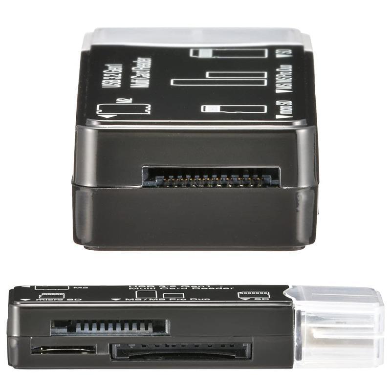 オーム電機マルチカードリーダー 49メディア対応 USB3.2Gen1 ブラック PC-SCRWU303ーK 01-3969｜good-smiley｜03