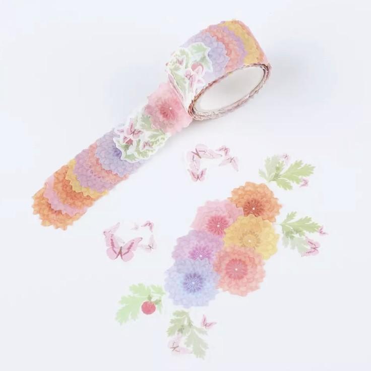 花びらマスキングテープ 可愛い おしゃれ 蓮 クローバー 桜 紫陽花 アマリリス キキョウ プルメリア ハート 01 Good Stores 通販 Yahoo ショッピング