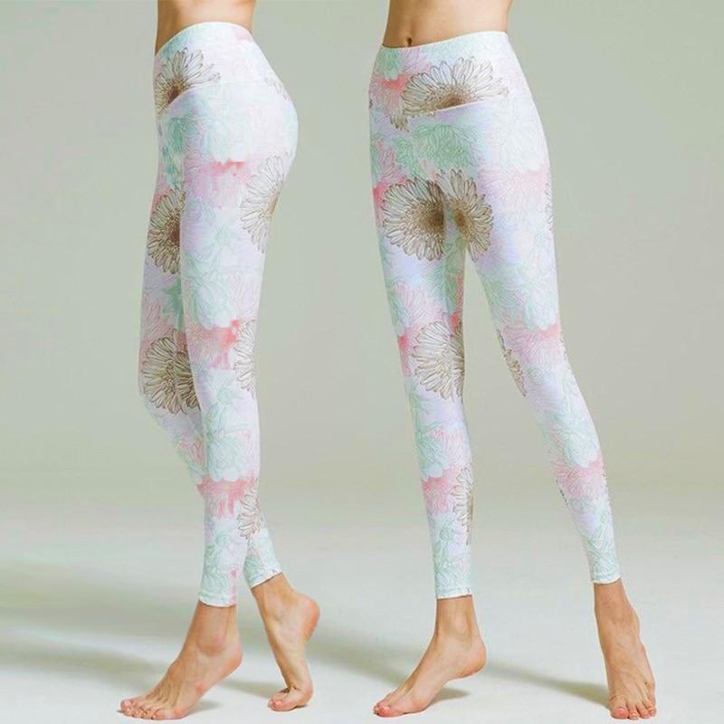 ヨガウェア ボトムス レギンス ホワイ トスポーツ おしゃれ レディース ひまわり F18 122 Good Time Store 通販 Yahoo ショッピング