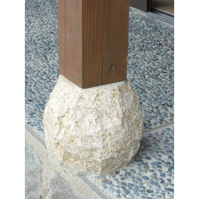 御影石 丸型 束石 沓石 サビ6寸 Mts6 Mts6 Good Tile Shop 通販 Yahoo ショッピング