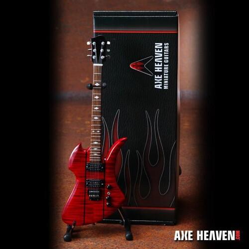 [新品]Axe Heaven Slash B.C. Rich 1979 Red Stained Mockingbird Mini Guitar Replica Collectible SL-164 (ミニチュアギター/スラッシュ/モッキンバード )の画像