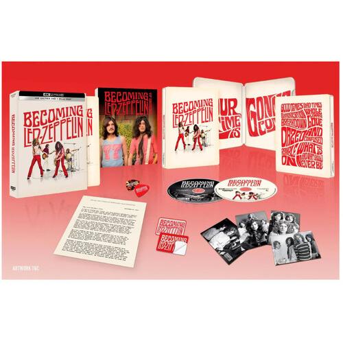 ☕Becoming Led Zeppelin 関連グッズ　おまけ付 BECOMING LED ZEPPELIN (Steelbook)(2025/11/21発売) (輸入盤UHD)(新品