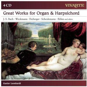 [輸入盤CD][新品] J.S. Bach/Gustav Leonhardt / Great Works For Organ & Harpsichord (Box) (2016/6/10発売)
