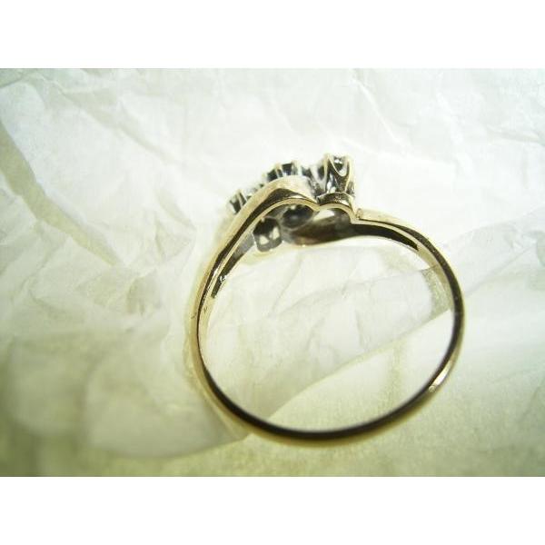 アンティーク　ダイヤ、サファイヤ９金の指輪（Ｍ１９７）【郵パック送料無料】｜goodantique-store｜03