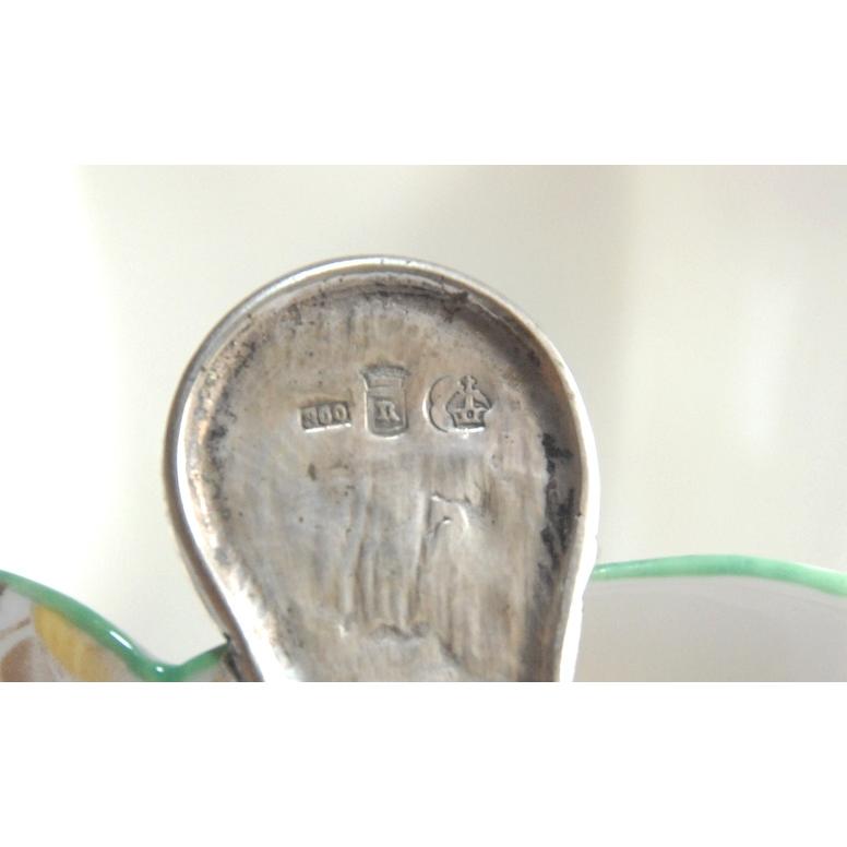 アンティーク 1900年頃 純銀製 エンジェルの可愛いティー