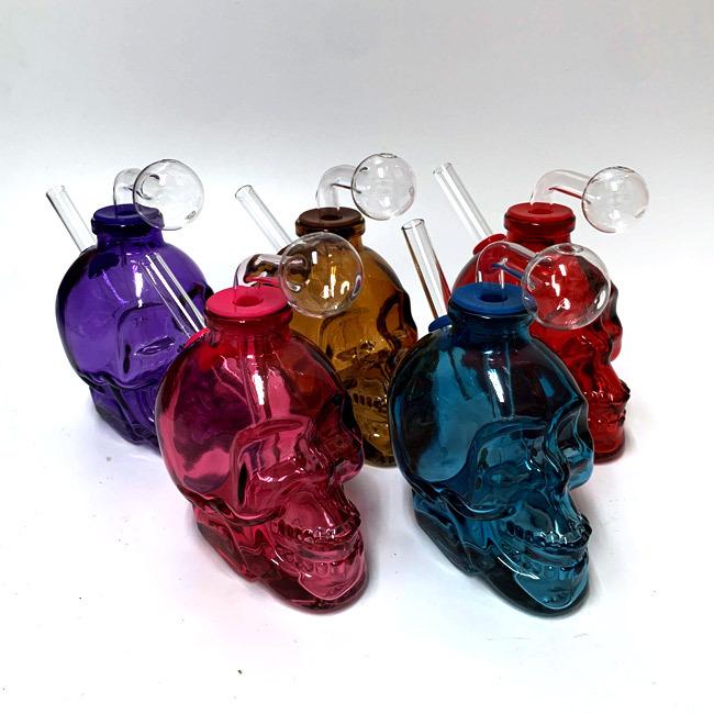 アメリカ製 スカルデザイン ウォータークラックパイプ ボング