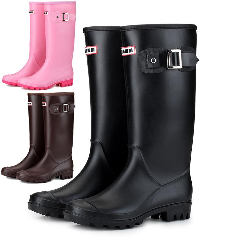 レインブーツ レディース レインシューズ 長靴 おしゃれ 韓国風 脱ぎ履きしやすい 防水 ロング エンジニアブーツ ブラック ブラウン ピンク 通勤 通学 雪 雨 最終決算