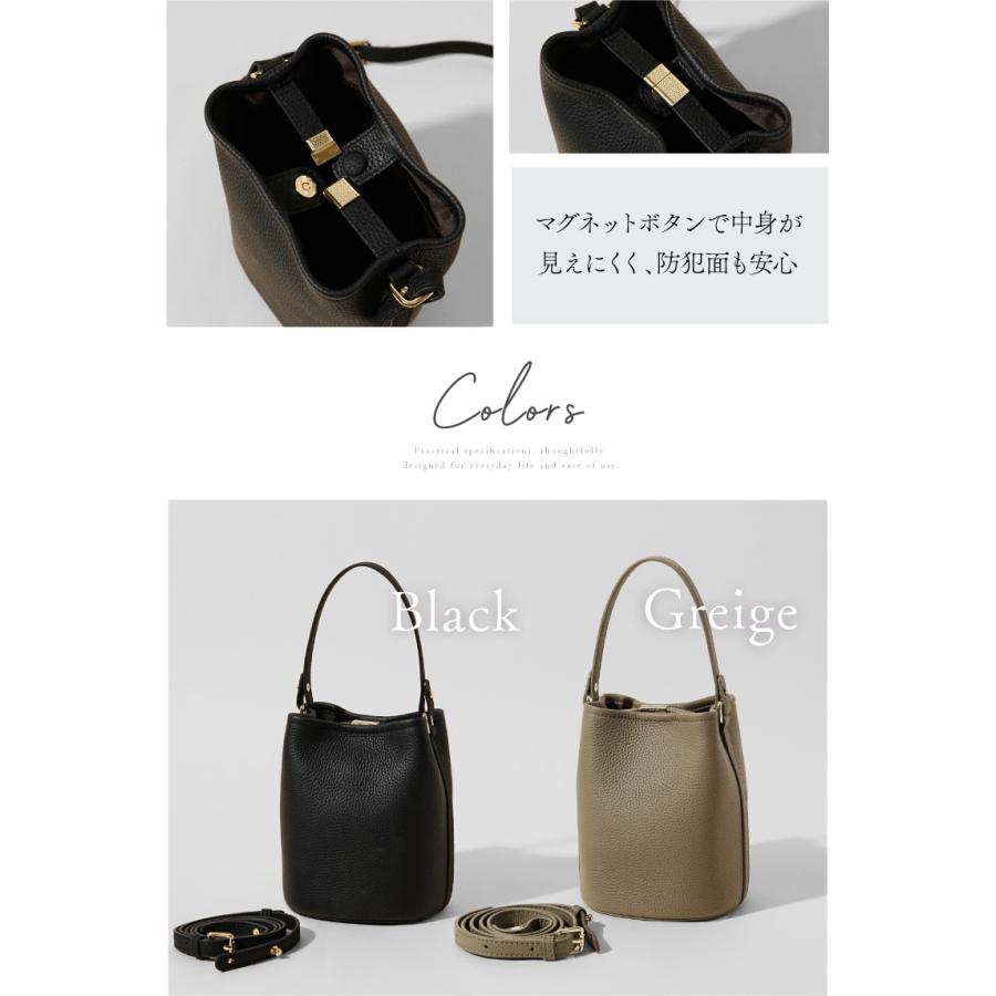 ショルダーバッグ ハンドバッグ レディース 本革 小さめ ミニ バケツ型