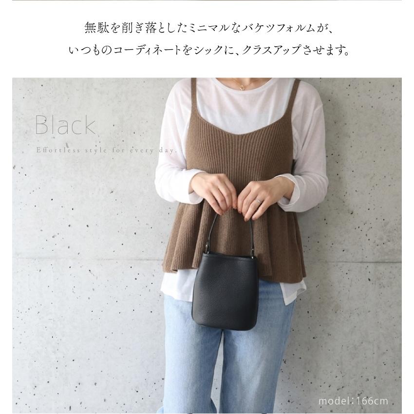 ショルダーバッグ ハンドバッグ レディース 本革 小さめ ミニ バケツ型