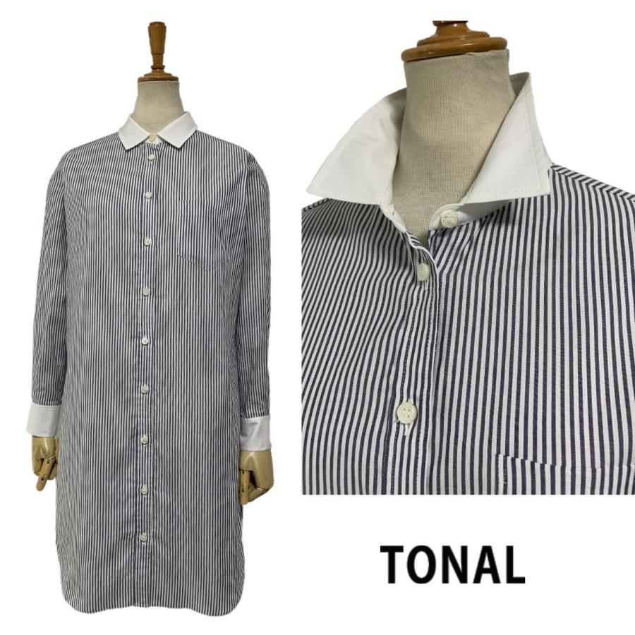 Tonal トーナル テンセルｘオックスフォード シャツワンピース 0tonal 91col Good Day Sgy Store 通販 Yahoo ショッピング