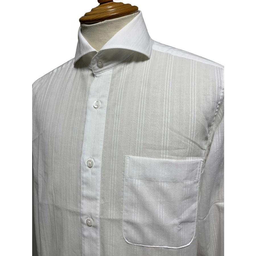セール barassi バラシ 上質綿 ワイドスプレッド Yシャツ 白 安心の日本製 :barassi1250-1022-10col:Good