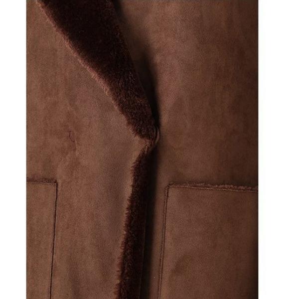 TONAL トーナル リバーシブル フェイクムートンコート ブラウン 【宮城