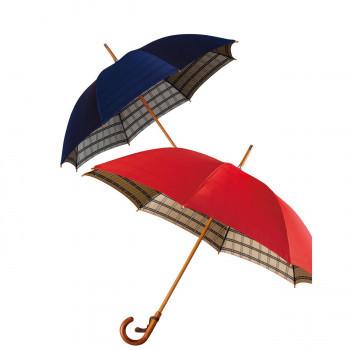 甲州織 裏格子樫棒手開き長傘2本セット Uk651b 3672 093 財布