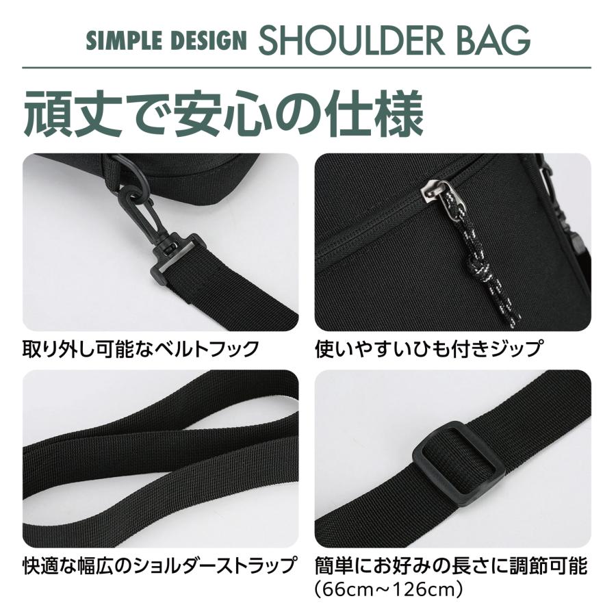 ショルダーバッグ メンズ レディース スマホ 斜めがけ バッグ 大きい 小さい 肩掛け ボディバッグ カジュアル 軽量 サコッシュ 縦 |  | 04