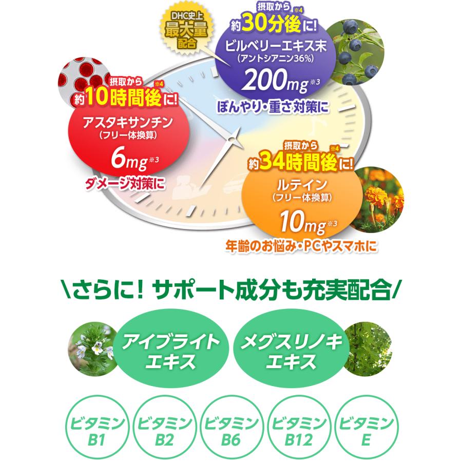 DHC 速攻ブルーベリー V-MAX 30日分  3個セット 90日分 | DHC | 02