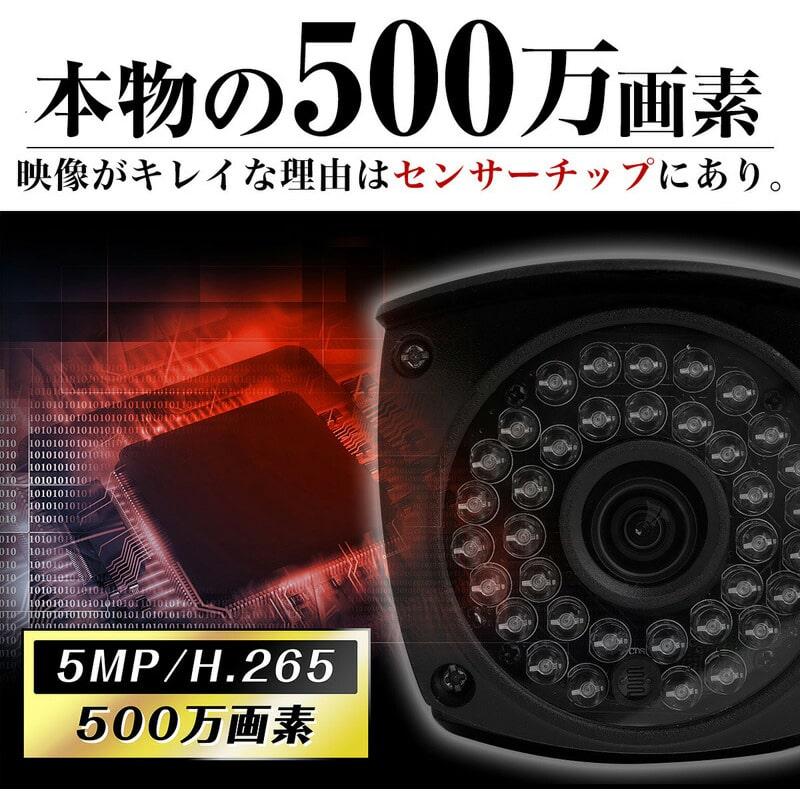 防犯カメラ SDカード録画 SDカード 録画 ワイヤレス WiFi 500万画素