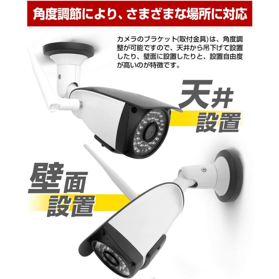 防犯カメラ SDカード録画 SDカード 録画 ワイヤレス WiFi 500万画素