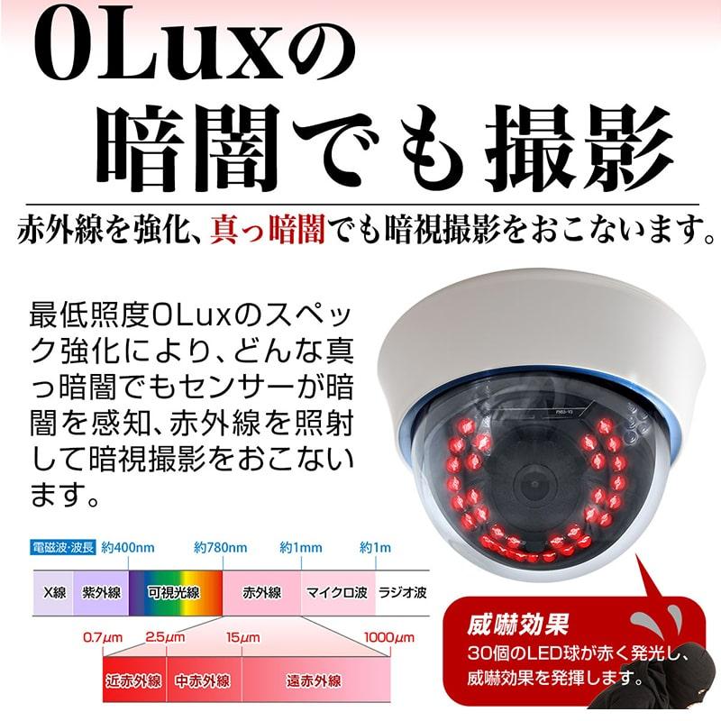 防犯カメラ 200万画素 AHD 監視カメラ 3.6mm 屋内 ドーム : 防犯カメラ