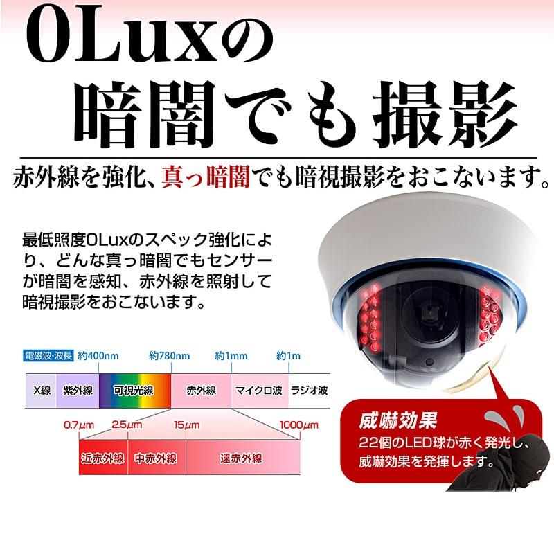防犯カメラ 500万画素 AHD 監視カメラ 3.6mm 屋内 ドーム : 防犯カメラ