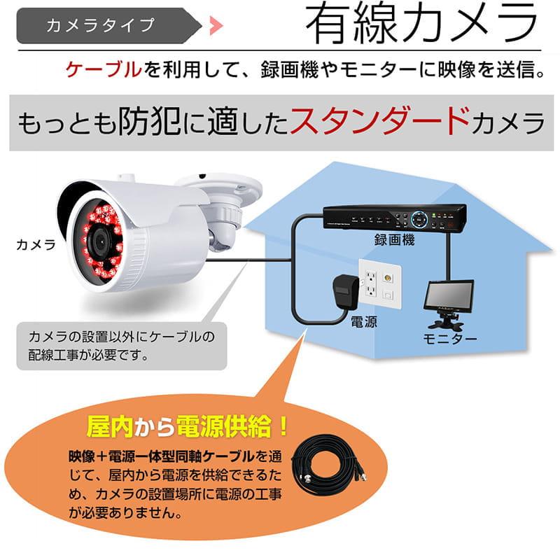 防犯カメラ 200万画素 スターライト 有線 屋外 家庭用 監視カメラ