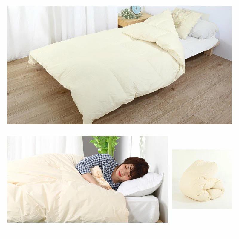 いいはねふとん店 爆買 羽毛布団 羽毛ふとん シングル 掛け布団 綿100