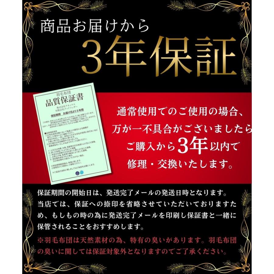 いいはねふとん店 【2枚組】羽毛肌掛け布団 シングル 夏ふとん 軽量