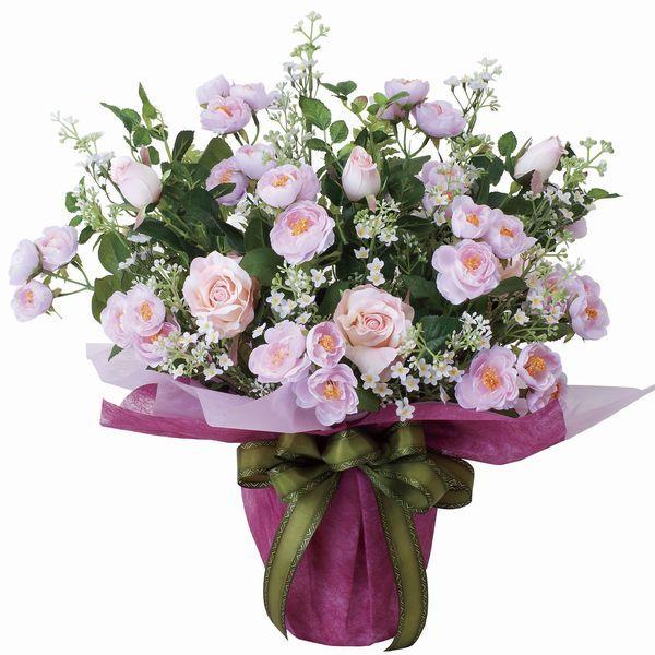 造花 アートフラワー アレンジ 光触媒 空気清浄 インテリア植物 /アイルピンク