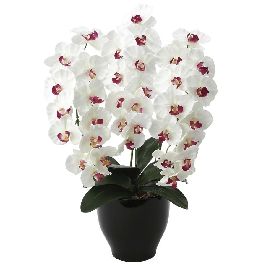 仏花 お供え花 初盆 造花 百合 カトレア アレンジ アートフラワー鉢花