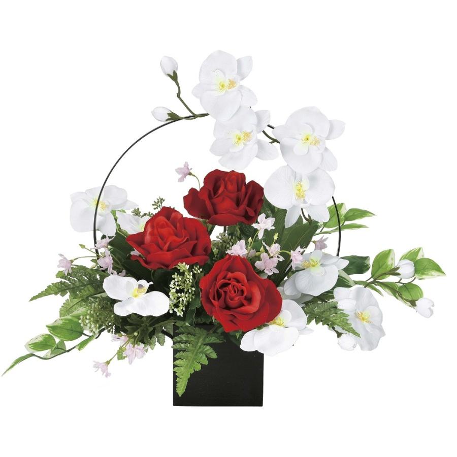 造花 アートフラワー 和風アレンジ「Wモダン」 光触媒(空気清浄) インテリア植物