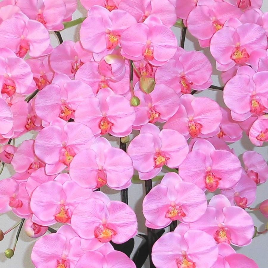 造花の胡蝶蘭 トラッド鉢植 L(大)サイズ-5本立 /ピンク 光触媒 空気清浄 アートフラワーの画像