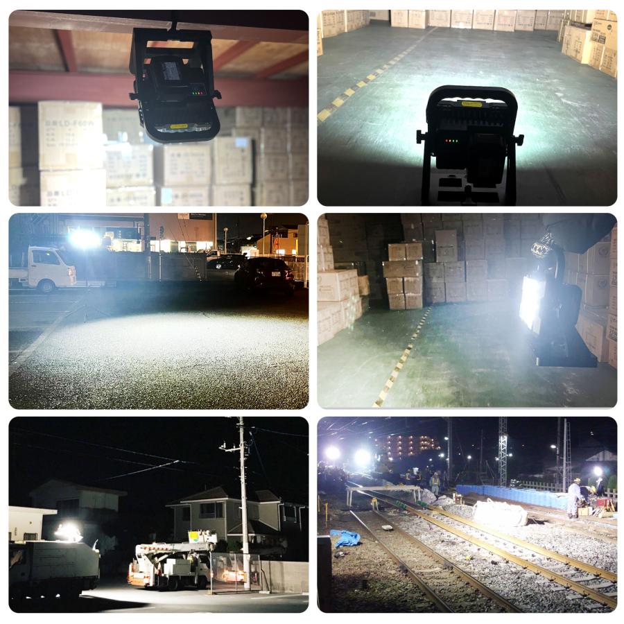 GOODGOODS（グッド・グッズ） ライト2点スタンドセット LED投光器 80W