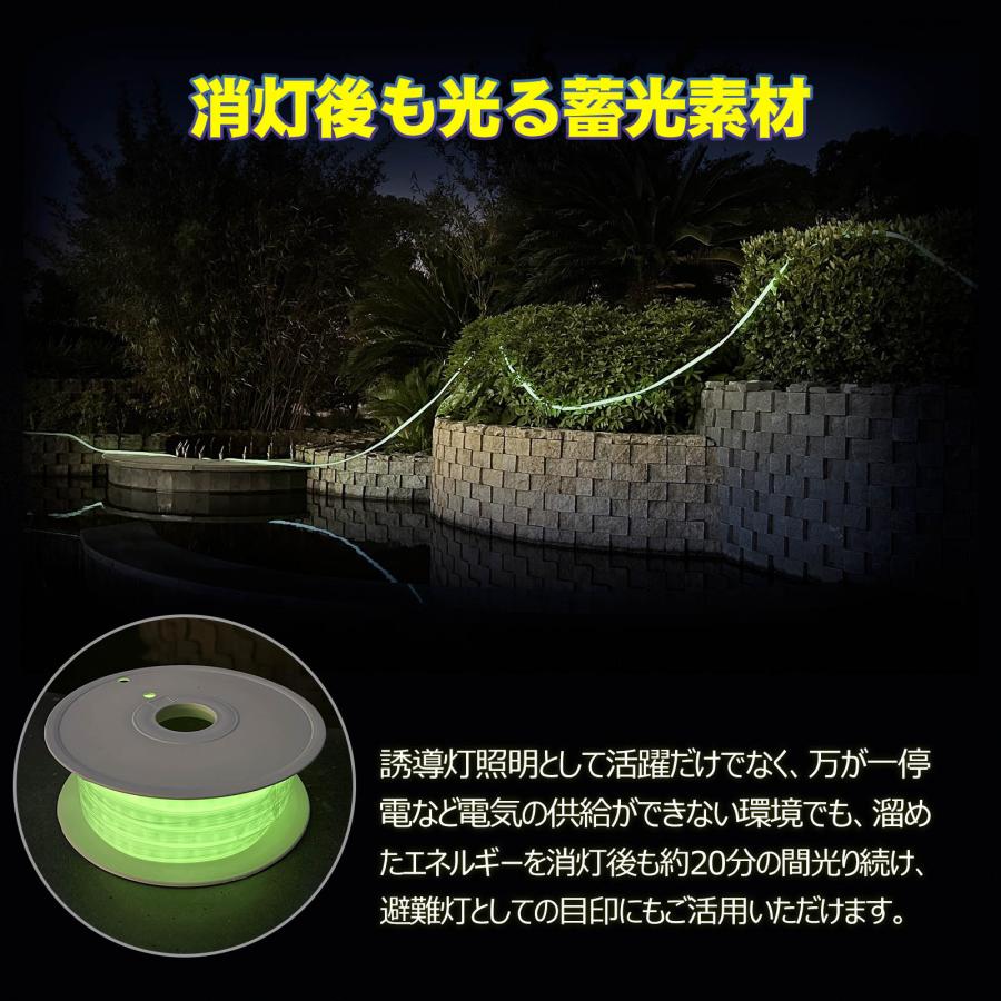 GOODGOODS（グッド・グッズ） 10m LED ロープライト 両面発光 14000LM