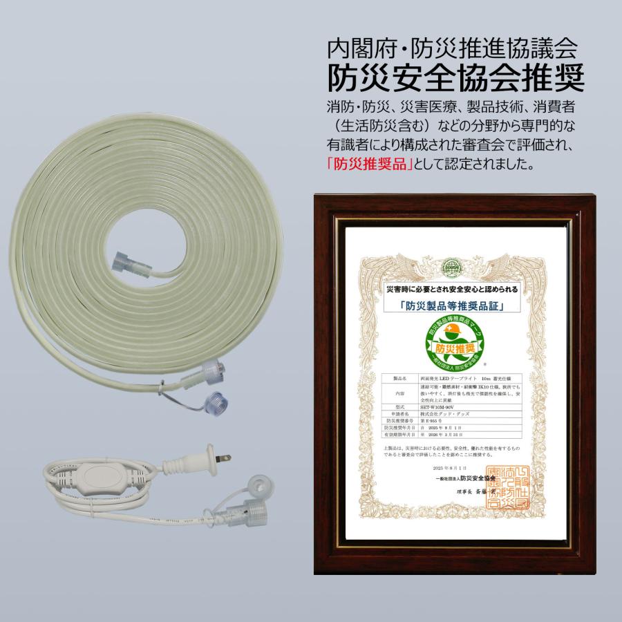 GOODGOODS（グッド・グッズ） 20m LED ロープライト 120W 両面発光