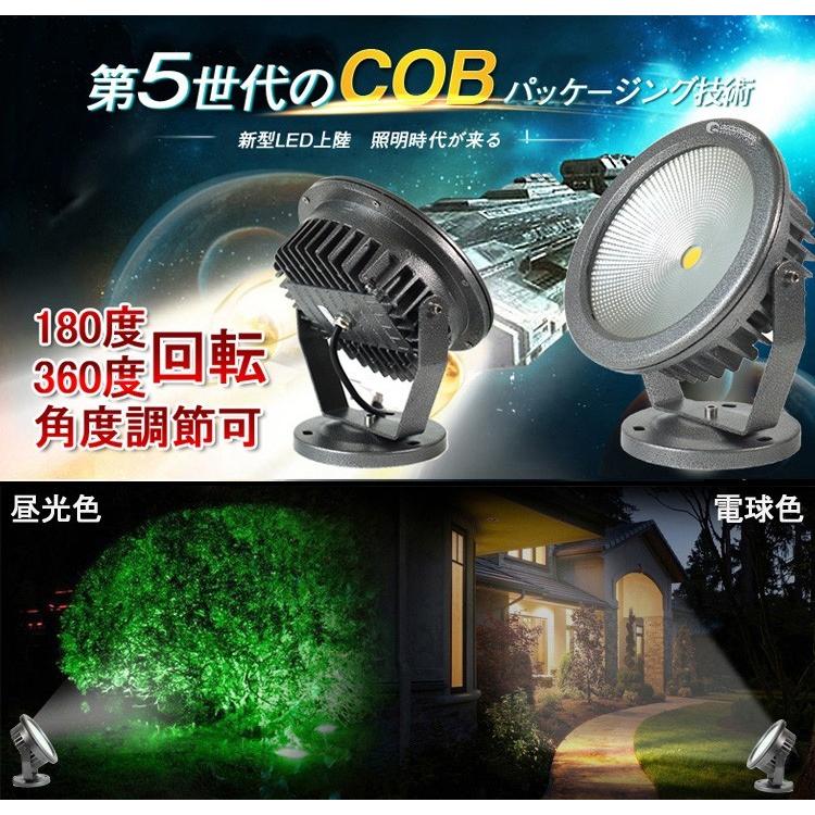 グッドグッズ　2個セット　LED投光器　看板灯　防水加工　ワークライト　300W相当　昼光色　COBタイプ　集魚灯　作業灯　30W　電球色　1年保証